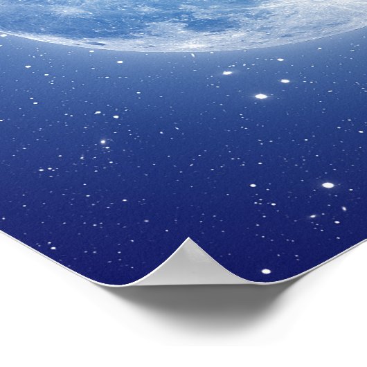 Volledige maan poster (Hoek)