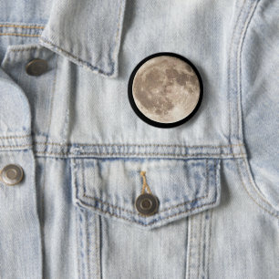 Volledige maan ronde button 5,7 cm
