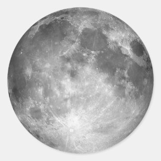 Volledige maan ronde sticker