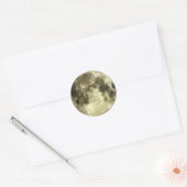 Volledige maan ronde sticker (Envelop)