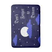 Volledige maan 's middernacht en sterren badmat (Voorkant Verticaal)