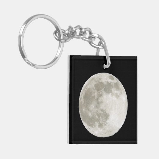 Volledige maan sleutelhanger (Voorkant Links)