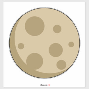 Volledige maan sticker