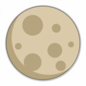 Volledige maan sticker (Voorkant)