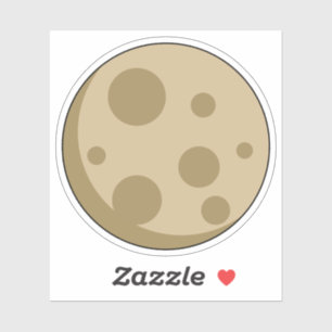 Volledige maan sticker