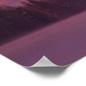 Volledige maan stijgt over Teakettle Mountain tijd Poster (Hoek)