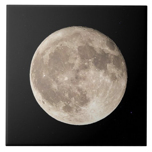 Volledige maan tegeltje (Voorkant)
