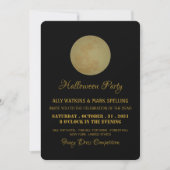 Volledige maan, uitnodiging van Halloween-partij (Voorkant)