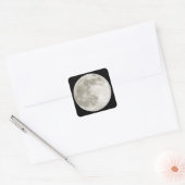 Volledige maan vierkante sticker (Envelop)