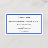 Volledige maan visitekaartje (Achterkant)