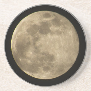Volledige maan zandsteen onderzetter
