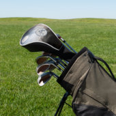 Volledige maanfoto met monogram en naam golfheadcover (Insitu)