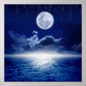 Volledige maannacht poster (Voorkant)