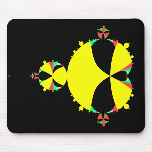 Volledige mandelbrot set pop art muismat (Voorkant)