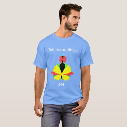 Volledige mandelbrot set pop art style T-Shirt (Voorkant volledig)