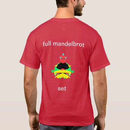 Volledige mandelbrot set pop art T-Shirt (Achterkant)