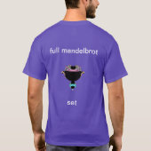 Volledige mandelbrot stelt blauw en roze T-shirt i (Achterkant)