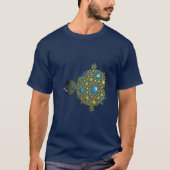 Volledige mandelbrot zet Apollonian bol verpakking T-shirt (Voorkant)