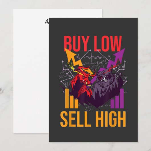 VOLLEDIGE MARKT KOPEN LAGE VERKOPEN HOGE HANDELSST KAART (Voorkant / Achterkant)