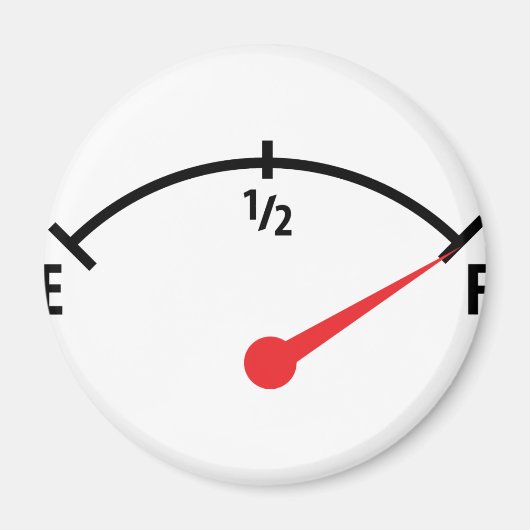 volledige meter voor de brandstoftankindicator magneet (Voorkant)