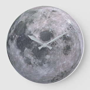 VOLLEDIGE MOON aangepaste klok - Groot 10,75 inch
