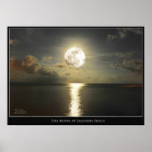 VOLLEDIGE MOON BIJ SMATHERS BEACH POSTER (Voorkant)