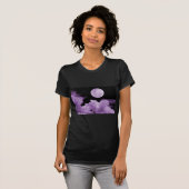 VOLLEDIGE MOON CLOUDS PAARS T-SHIRT (Voorkant volledig)