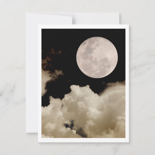 VOLLEDIGE MOON CLOUDS SEPIA (Voorkant)