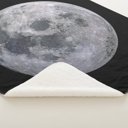 VOLLEDIGE MOON Custom Sherpa Blanket Deken (3/4)