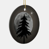 VOLLEDIGE MOON EN BOOM KERAMISCH ORNAMENT (Rechts)