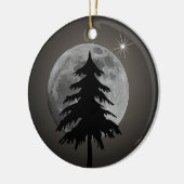 VOLLEDIGE MOON EN BOOM KERAMISCH ORNAMENT (Links)