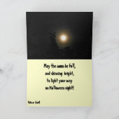 VOLLEDIGE MOON HALLOEEN NACHT-kaart Kaart (Binnen)