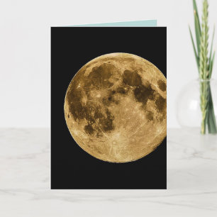 VOLLEDIGE MOON - MOON LOVER HAPPY BIRTHDAY-KAARTEN KAART