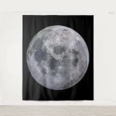 VOLLEDIGE MOON-tapestapel voor aangepaste polyeste Wandkleed (Voorkant)