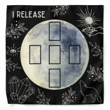 Volledige Moon Tarot Cloth - Vijf Kaart verspreide