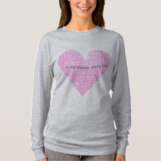 Volledige mouwen basic vrouwen t-shirt met meisjes