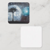 Volledige muis over de ruimte vierkante visitekaartje (Voorkant / Achterkant)