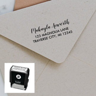 Volledige naam Fancy retouradres Zelfinktende Stempel