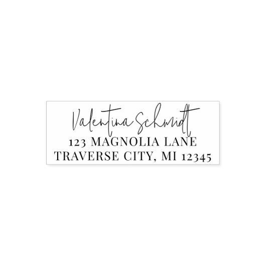 Volledige naam Fancy retouradres Zelfinktende Stempel (Design)