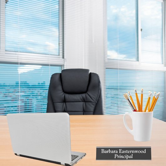 Volledige naam Principal in zwart Bureau Naambordje