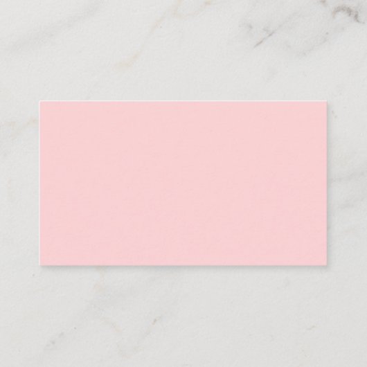 Volledige naam Script Blush Pink Visitekaartje (Achterkant)