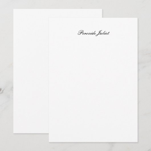 Volledige naamscript bedankkaart (Voorkant / Achterkant)