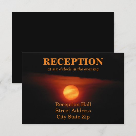 Volledige oogst van het huwelijk van Moon Kaart (Voorkant / Achterkant)