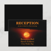 Volledige Oogstmaan Trouwreceptie Kaart (Voorkant / Achterkant)