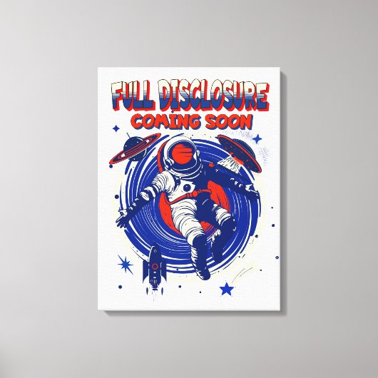 Volledige openbaarmaking binnenkort beschikbaar |  canvas afdruk (Voorkant)