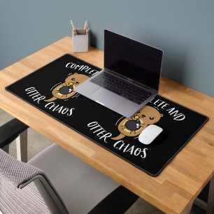 Volledige Otter Chaos Grappige Schattige Zee Otter Bureaumat