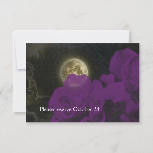 Volledige Paarse Ghost-Rozen voor de muis bewaren Save The Date (Voorkant)