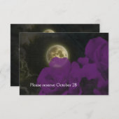 Volledige Paarse Ghost-Rozen voor de muis bewaren Save The Date (Voorkant / Achterkant)