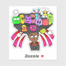 Volledige pagina Doodle 01 Vinyl Sticker