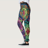 Volledige pagina Neon Mandalas Leggings (Links)